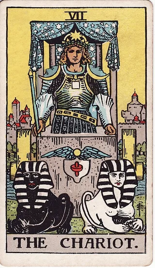 1. Present situation: The Chariot, upright